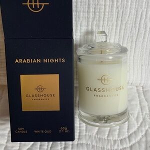 Glasshouse upscale Arabian nights mini candle -stocking stuffer gift basket xmas
